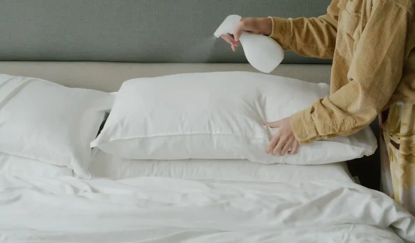 Flecken im Bett entfernen